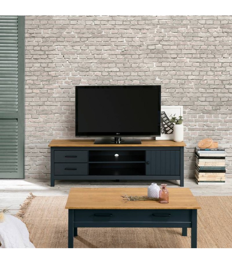 Mueble TV Azul Oscura Mara Ambiente
